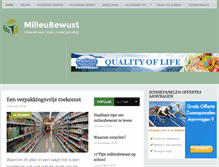 Tablet Screenshot of milieubewust.net